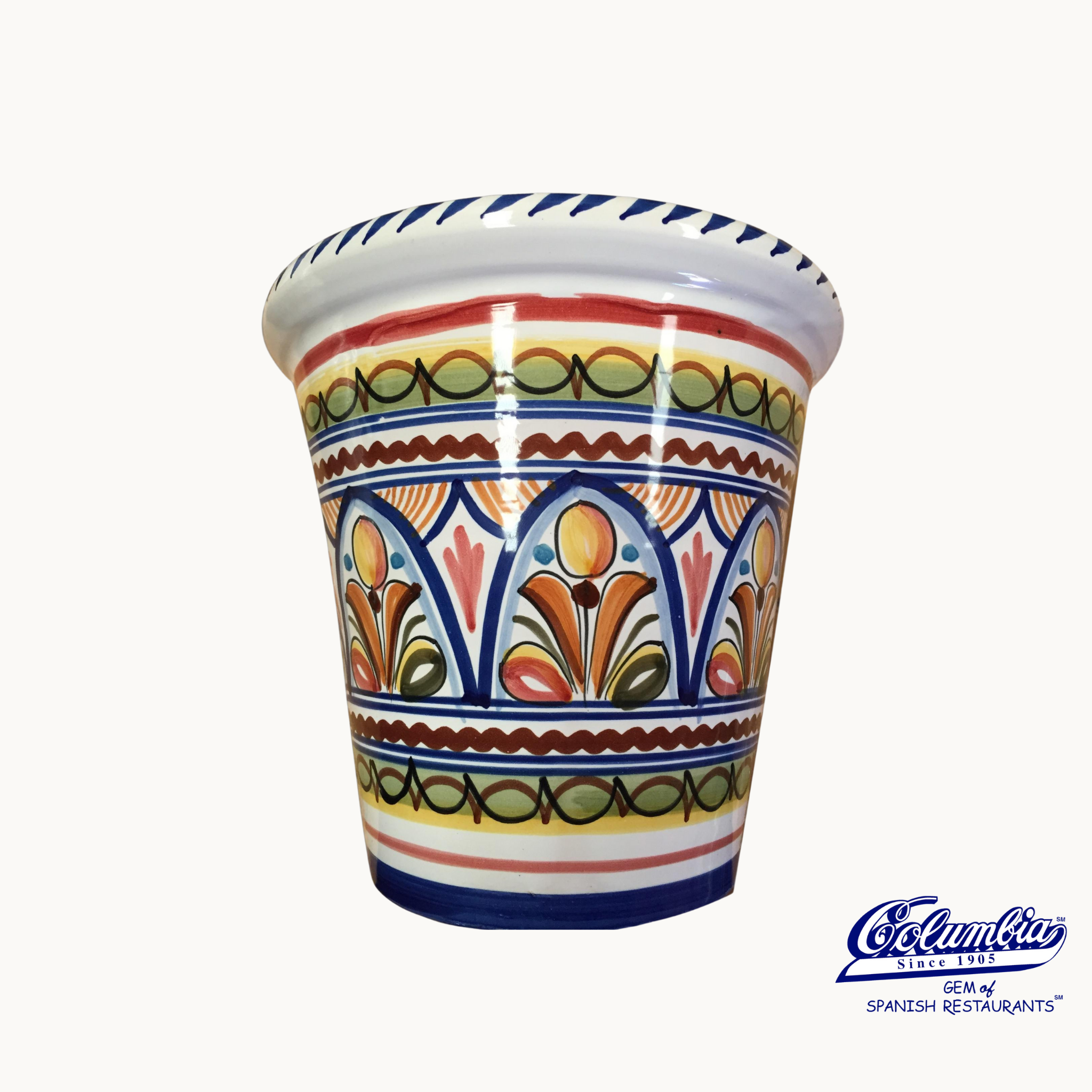 spanish plant pot Flower pot ~ Small Size – Columbia Operating Company, Inc