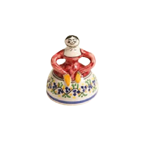Ceramic Bell In The Shape of a Senorita - Small sized
