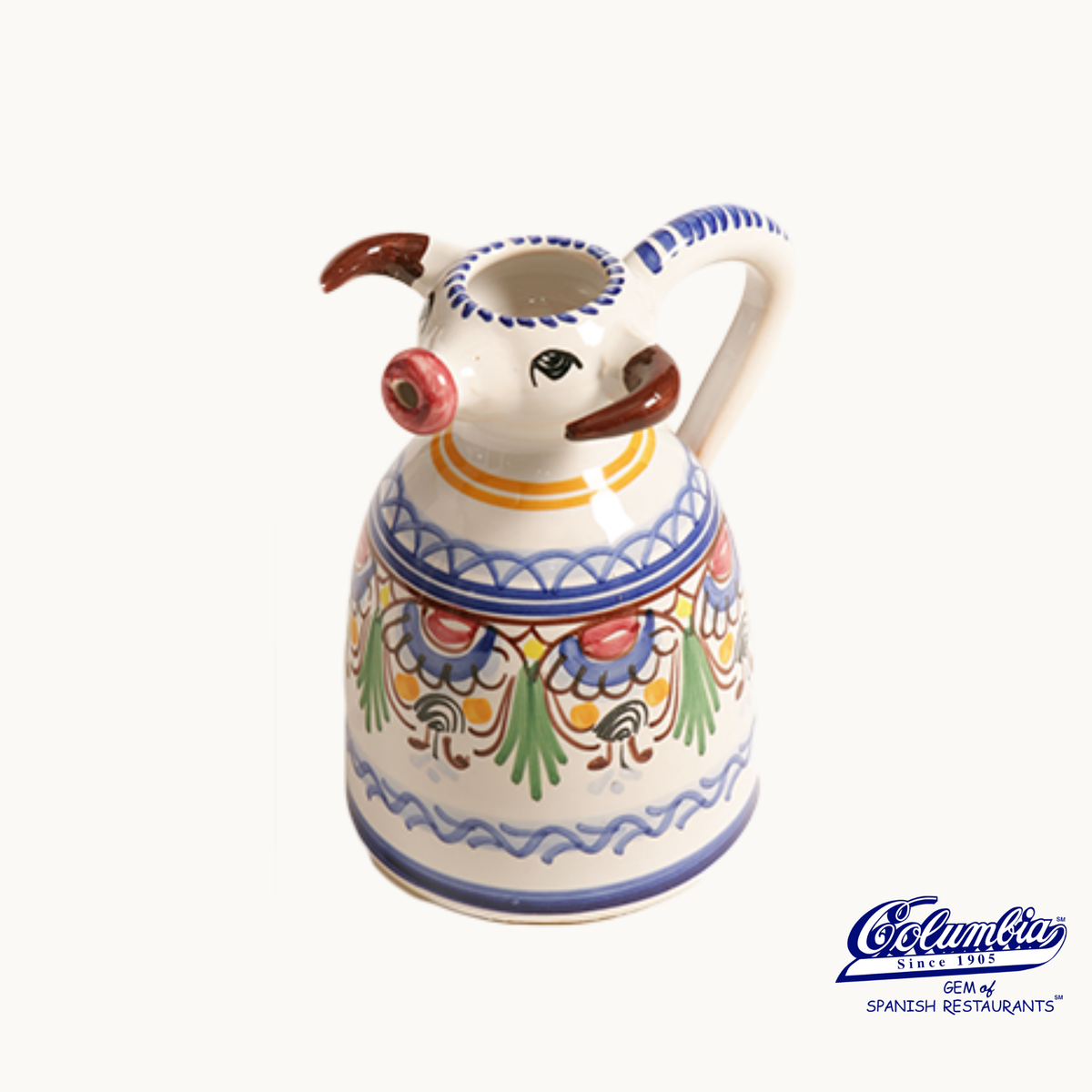 Ceramic Creamer in the Shape of a Bull - Medium sized – Columbia