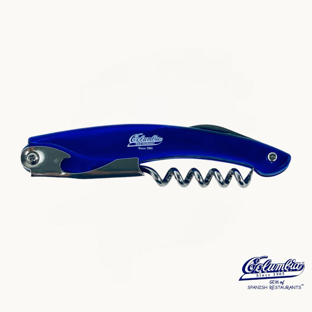 Columbia Wine Opener with logo on white background. 