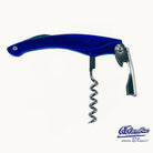 Blue Wine Opener with corkscrew open