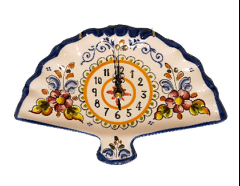 Fan Shaped Wall Clock