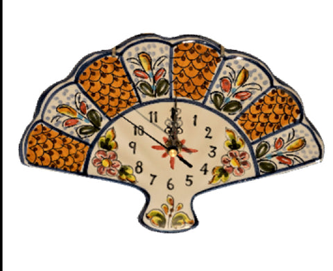 Fan Shaped Wall Clock